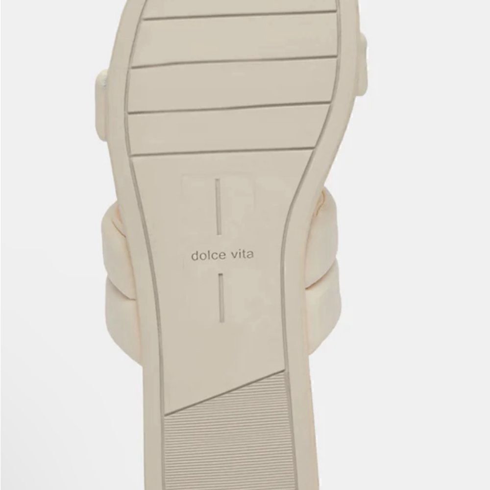 Dolce Vita Women's Adore Puffy Band Slide Sandals IVORY BRAND NEW - Picture 3 of 5